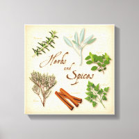Herbs and Spices Canvas Art