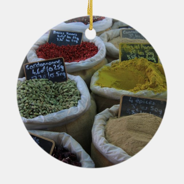 Herbs and spices Christmas ornament (Back)