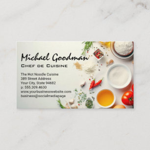 Herbs and Spices   Culinary Business Card
