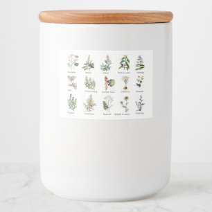 Herbs and Spices medley Food Label