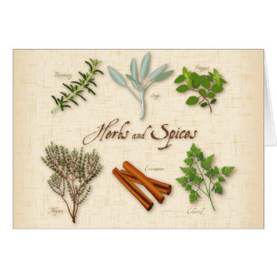 Herbs and Spices, Rosemary, Sage, Thyme, Cinnamon