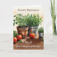 Herbs and Tomatoes Pick of the Crop Dad Birthday