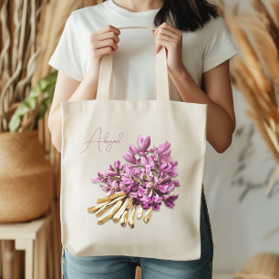 Herbs Astragalus Lavender Flowers Personalised Tote Bag