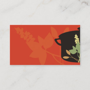 herbs cooking pot business card