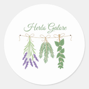 Herbs Galore Classic Round Sticker