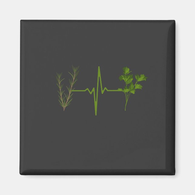 Herbs Garden Herbs Heartbeat Magnet (Front)