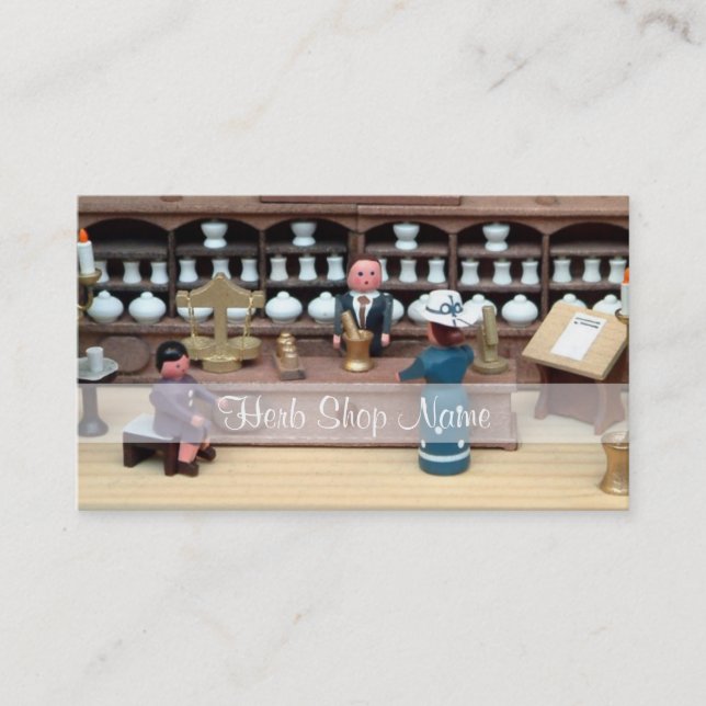 Herbs shop dollhouse business card (Front)