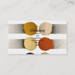 Herbs Spices & Powdered Ingredients Business Card