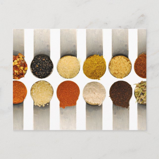 Herbs Spices & Powdered Ingredients Postcard (Front)