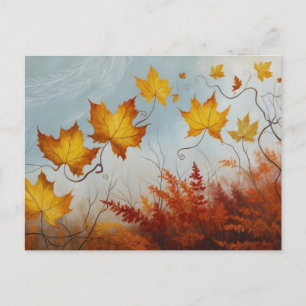 Herbstblätter Postcard