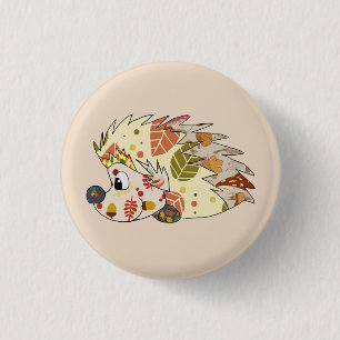 Herbstigel 3 cm round badge