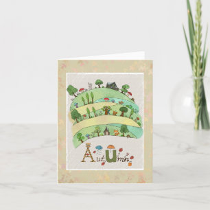 Herbstwald Holiday Card