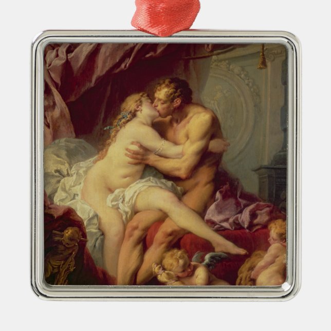 Hercules and Omphale Metal Tree Decoration (Front)