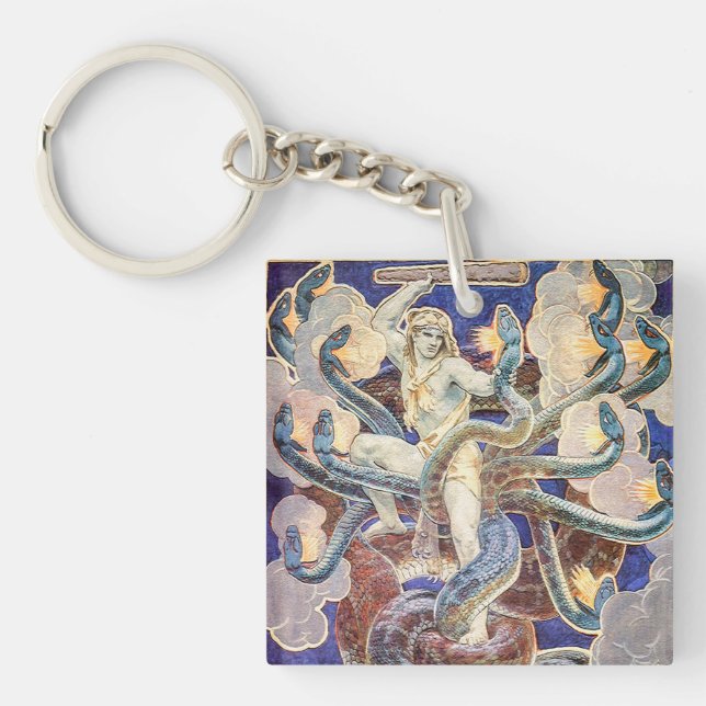 Hercules and the Hydra  Key Ring (Front)