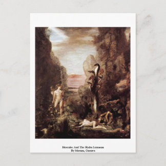 Hercules And The Hydra Lernaean By Moreau, Gustave Postcard