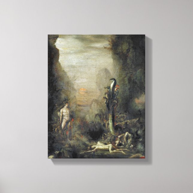 Hercules and the Lernaean Hydra Canvas Print (Front)