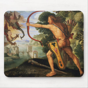 Hercules and the Stymphalian birds, 1600 Mouse Mat