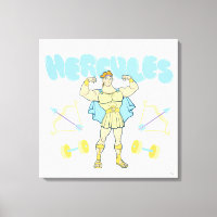 Hercules Arrows and Dumbbells Flex Canvas Print