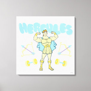 Hercules Arrows and Dumbbells Flex Canvas Print