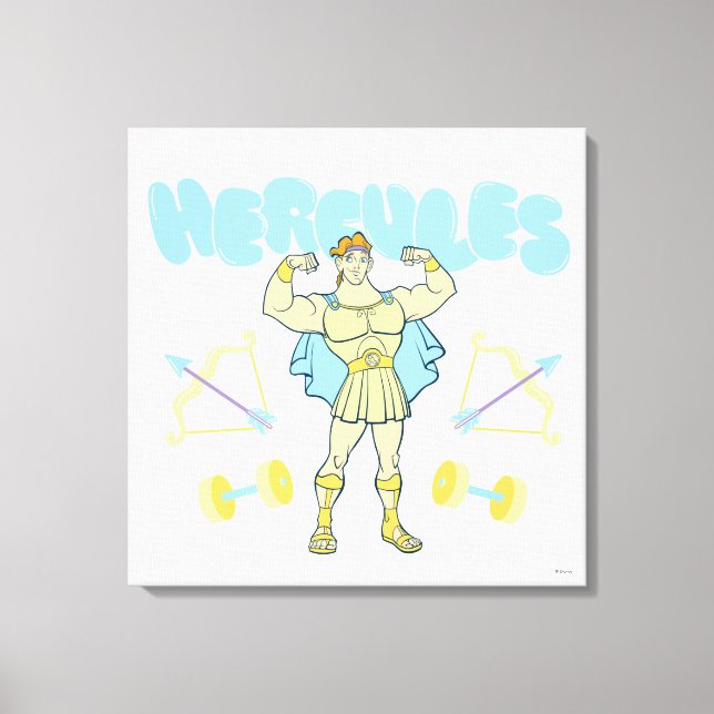 Hercules Arrows and Dumbbells Flex Canvas Print (Front)
