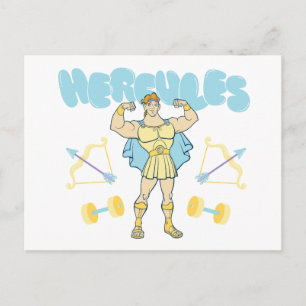 Hercules Arrows and Dumbbells Flex Postcard