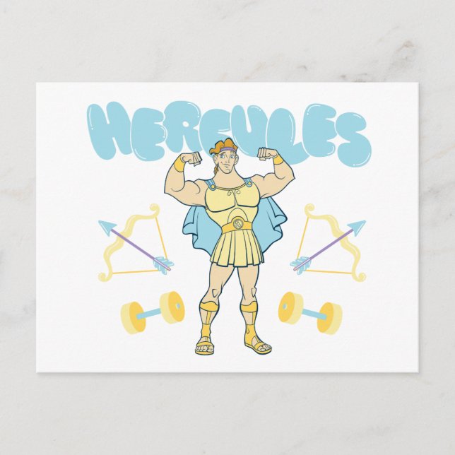 Hercules Arrows and Dumbbells Flex Postcard (Front)