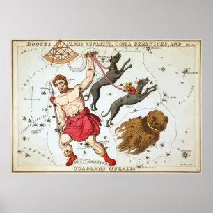 Hercules - Astrologer- Constellation - Horoscope Poster