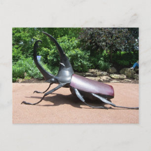 Hercules Beetle Sculpture Postcard