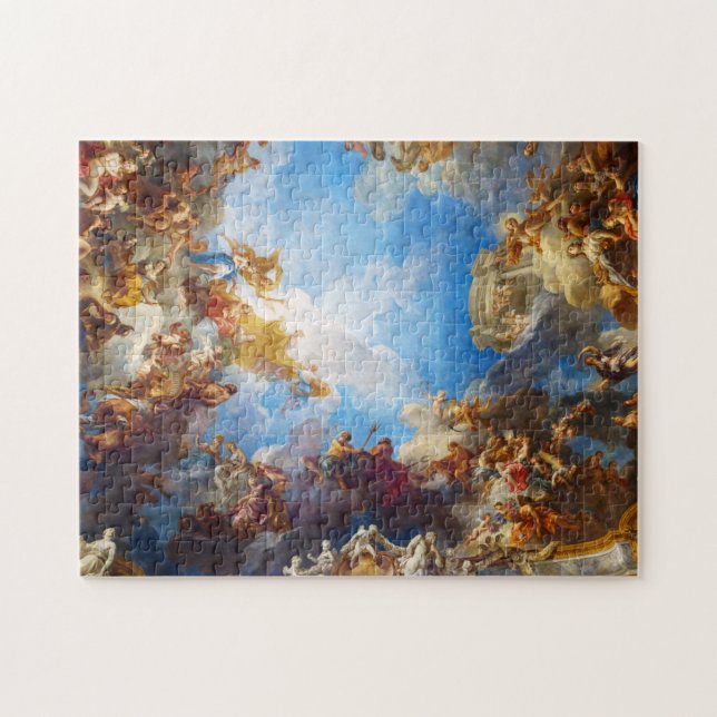 Hercules ceiling painting at the Chateau de Versai Jigsaw Puzzle (Horizontal)