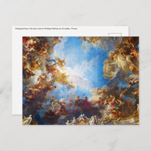 Hercules ceiling painting in Chateau de Versailles Postcard