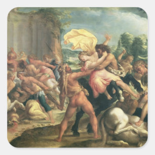 Hercules, Deianeira and the centaur Eurytion Square Sticker