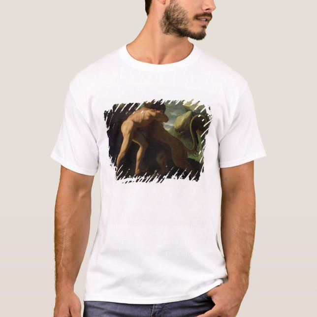 Hercules Fighting with the Nemean Lion T-Shirt (Front)
