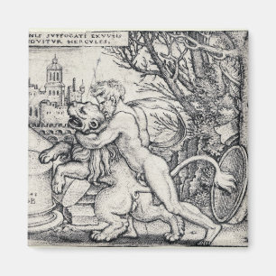 Hercules Killing The Nemean Lion Magnet