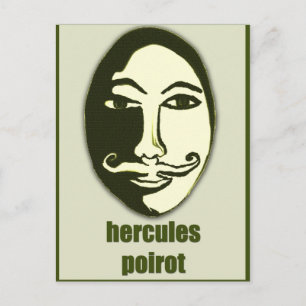 hercules Poirot Postcard