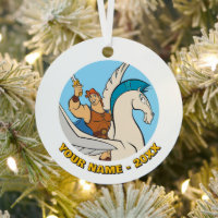 Hercules Riding Pegasus Metal Ornament