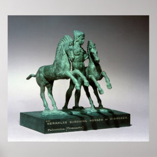 Hercules subduing the horses of Diomedes, Poster