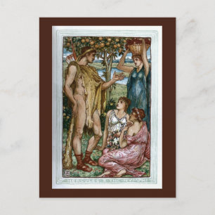 Hercules & the Nymphs Postcard