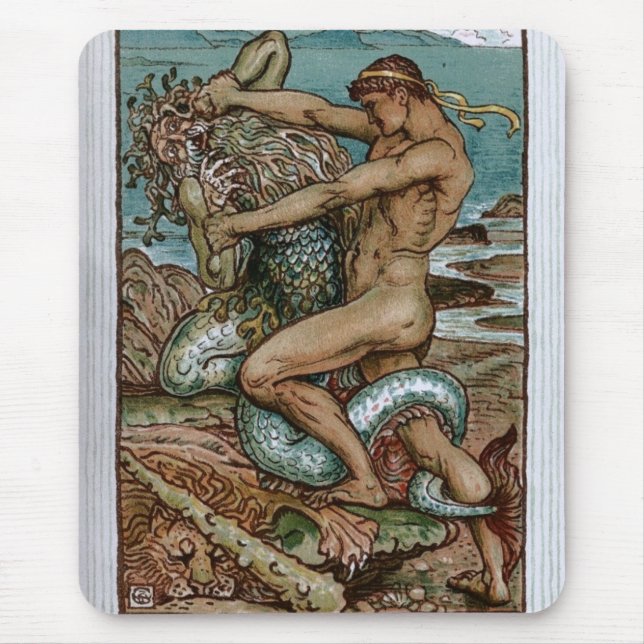 Hercules & the Old Man of the Sea Mouse Mat (Front)