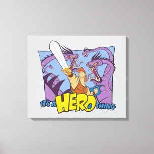 Hercules vs Hydra - It's a HERO Thing Canvas Print