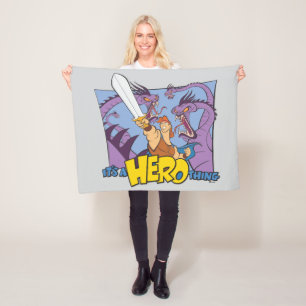 Hercules vs Hydra - It's a HERO Thing Fleece Blank Blanket