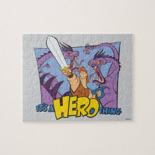 Hercules vs Hydra - It's a HERO Thing Jigsaw Puzzl Jigsaw Puzzle
