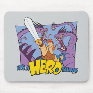 Hercules vs Hydra - It's a HERO Thing Mouse Pad