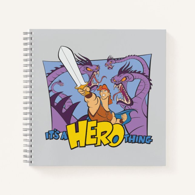Hercules vs Hydra - It's a HERO Thing Notebook (Front)
