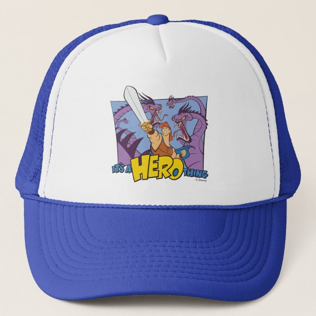 Hercules vs Hydra - It's a HERO Thing Trucker Hat (Front)