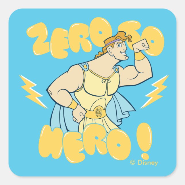 Hercules - Zero to Hero Square Sticker (Front)
