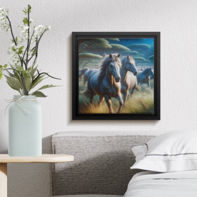 Herd: Galloping Horses in Field Poster (Creator Uploaded)