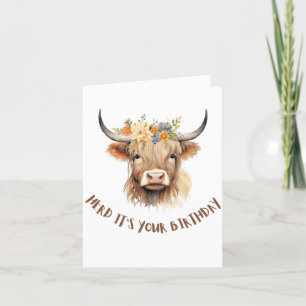 Herd it's Your Birthday Thank You Card