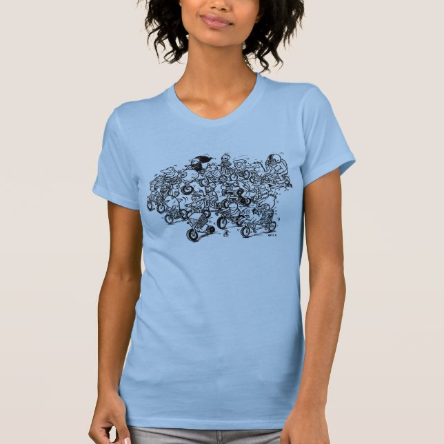 Herd of Bikes (Ladies) T-Shirt (Front)