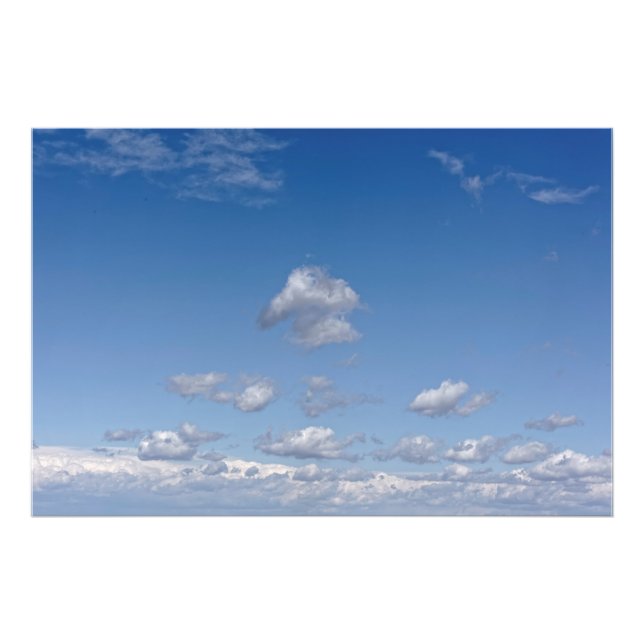 Herd of clouds on the sky photo print (Front)