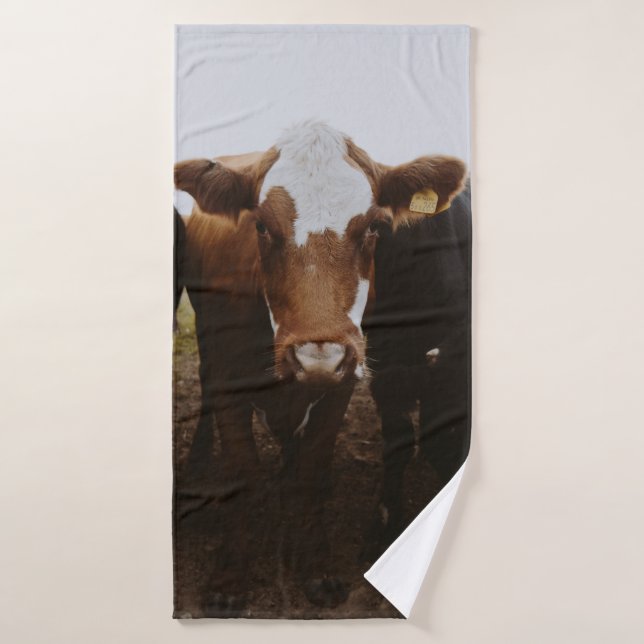 HERD OF COWS BATH TOWEL (Bath Towel)